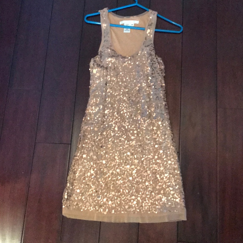 Gold Sequin Dress
